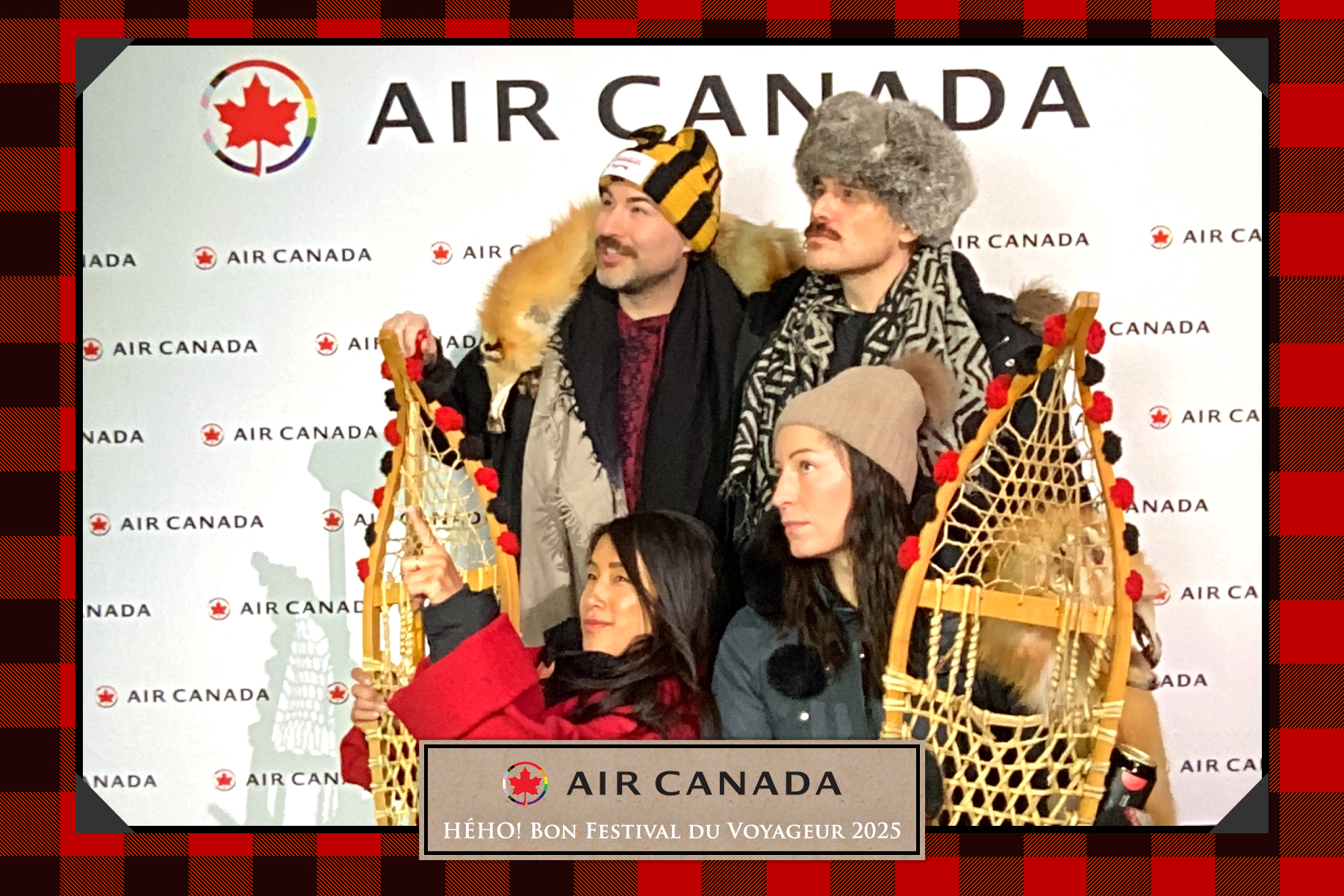Air Canada branded photo booth event by Sidash Events Rentals
